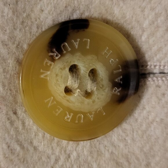 Ralph Lauren Women's Natural Wool Blend Reefer Coat Size 8 - Picture 9 of 9